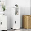 vidaXL Bathroom Cabinet with Storage High Gloss White 30 x 35 x 95 cm