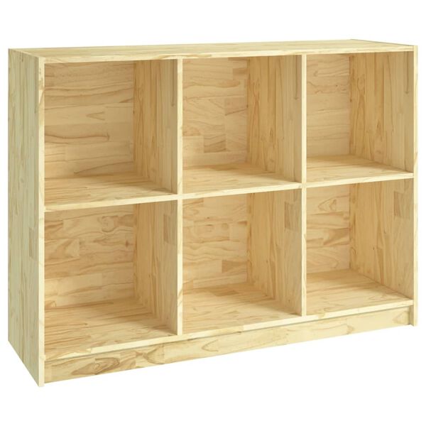 vidaXL Book Cabinet 104x33x76 cm Solid Pinewood
