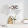 vidaXL Wall Shelf 50x45x31 cm Silver Stainless Steel
