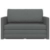 vidaXL 2-Seater Folding Sofa Bed Dark Grey 124 x 71 x 78 cm Fabric