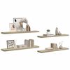 vidaXL Floating Wall Shelves 4 pcs Oak 120x23.5x3.8 cm MDF