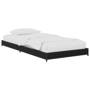 vidaXL Bed Frame Black Oak 80 x 200 cm Engineered Wood
