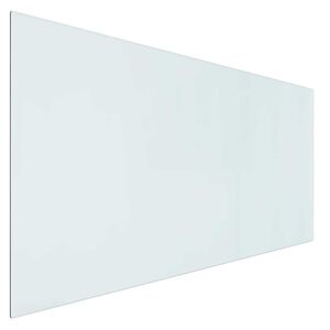 vidaXL Fireplace Glass Plate Transparent 120 x 60 cm Glass