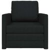 vidaXL Folding Sofa Bed 61cm Black Fabric