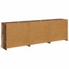 vidaXL Sideboards 3 pcs Old Wood 210 x 35.5 x 67.5 cm Engineered Wood