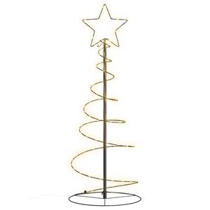 vidaXL LED Christmas Tree 80 LEDs Warm White 120 cm