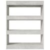 vidaXL Book Cabinet/Room Divider Concrete Grey 80x30x103 cm Engineered wood