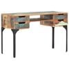 vidaXL Desk | Mixed colour | Solid reclaimed wood, Iron | Medium | Desk