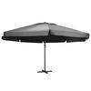 vidaXL Garden Parasol with Aluminium Pole 600 cm Anthracite