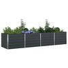 vidaXL Planter Anthracite 385 x 100 x 75 cm Galvanised Steel
