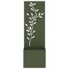 vidaXL Garden Privacy Screen Olive green 50 x 140 cm Cold-rolled steel