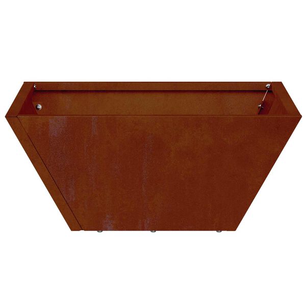 vidaXL Garden Planter 5 pcs Rusty 35 x 35 x 15 cm Weathering Steel