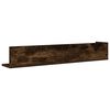 vidaXL Wall Shelves 2 pcs Smoked Oak 100x16.5x16.5 cm Engineered Wood