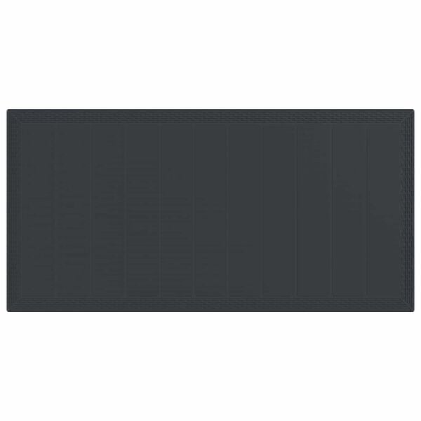 vidaXL Garden Dining Set 7 pcs Anthracite Polypropylene