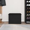 vidaXL Storage Bench Black oak 62 x 42 x 45 cm Engineered Wood