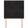 vidaXL LED Headboard with LED Strip Lights Black 100 cm Polyester