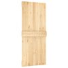 vidaXL Sliding Door with Hardware Set 90x210 cm Solid Wood Pine