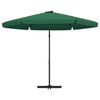 vidaXL Garden Parasol with Steel Pole 300 cm Green