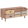 vidaXL TV Cabinet with 5 Drawers 90x30x40 cm Solid Pinewood