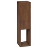 vidaXL Bathroom Side Cabinet Natural 25 x 25 x 100 cm Solid Teak Wood