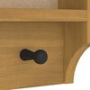 vidaXL Wall-mounted Coat Rack SANDNES 87x12x35 cm Solid Wood Pine
