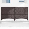 vidaXL Headboard with Headboard Dark Brown 160 cm Faux Leather