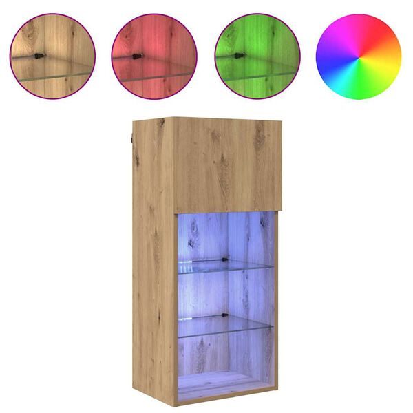 vidaXL Wall-mounted TV Cabinet Artisan Oak 40.5 x 30 x 90 cm