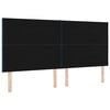 vidaXL Headboard with Headboard Blue 200 cm Faux Leather