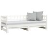 vidaXL Pull-out Day Bed without Mattress White 2x(90x190) cm