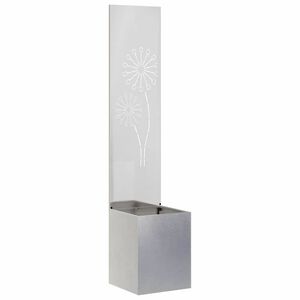 vidaXL Garden Privacy Screen Sliver 32 x 32 x 150 cm Stainless steel