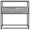 vidaXL Console Table Grey Sonoma 75x40x75 cm Engineered Wood