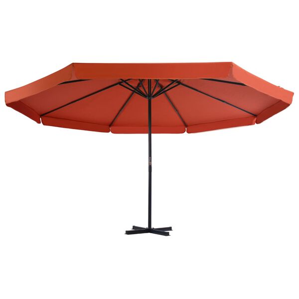 vidaXL Garden Parasol with Portable Base Terracotta
