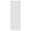 vidaXL 5-Tier Book Cabinet White 60x24x175 cm Engineered Wood