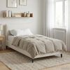 vidaXL Summer Duvet Quilted Cream 135 x 200 cm Microfiber