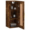 vidaXL Wall Mounted Cabinet Smoked Oak 34.5x34x90 cm Engineered Wood