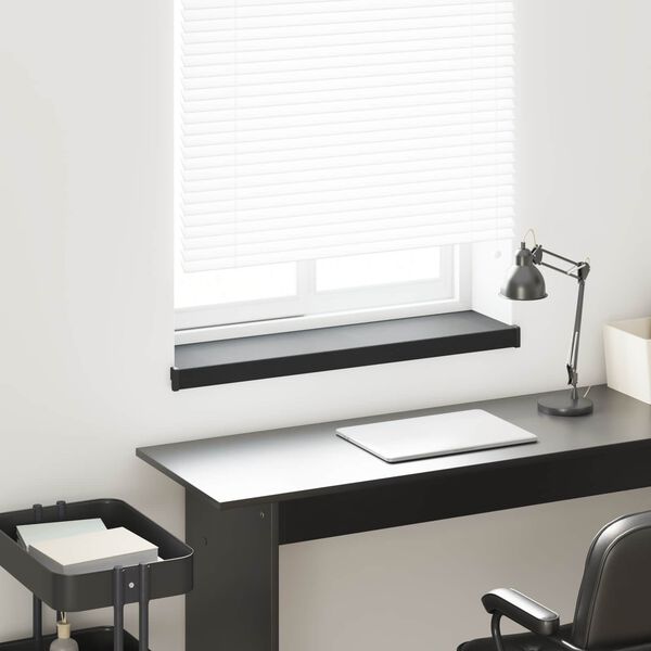 vidaXL Window Sill Black with Wood Grain 100 x 25 x 4.5 cm PVC
