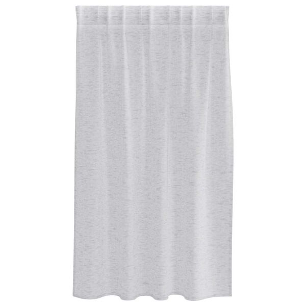 vidaXL Voile Curtain 2 pcs Light Grey 140 x 140 cm Polyester