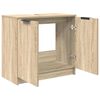 vidaXL Bathroom Cabinet Sonoma Oak 64.5 x 33.5 x 59 cm Engineered Wood