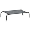 vidaXL Elevated Dog Bed Grey 90x50x20 cm Textilene and Steel