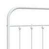 vidaXL Metal Replace Headboard White 80 cm