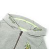 Kids' Hooded Sweatshirt with Zip Light Khaki Melange 104
