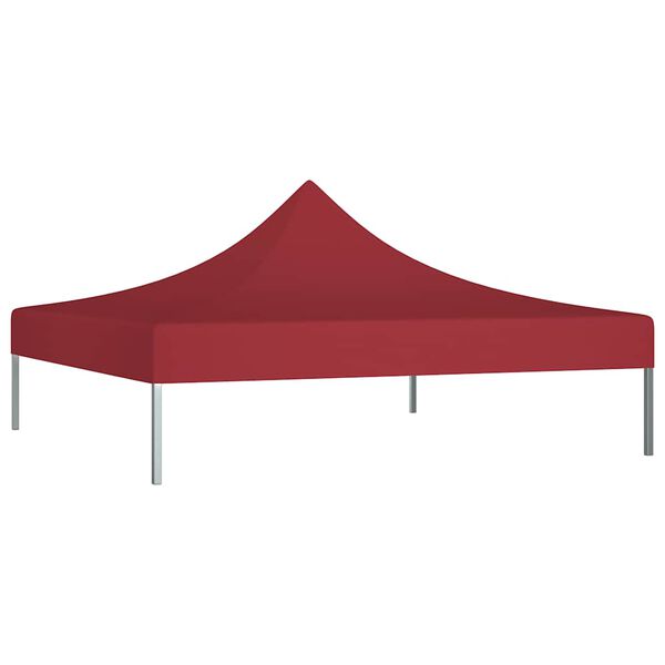 vidaXL Party Tent Roof 2x2 m Burgundy 270 g/m&sup2;