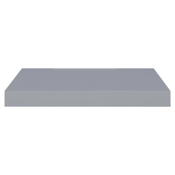 vidaXL Floating Wall Shelf Grey 40x23x3.8 cm MDF
