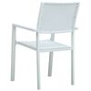 vidaXL Garden Chairs 4 pcs White Plastic Rattan Look