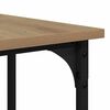 vidaXL Desk Artisan Oak 139 x 139 x 75 cm Engineered Wood