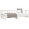 vidaXL Pull-out Day Bed without Mattress White 2x(90x200) cm
