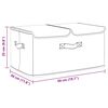 vidaXL Storage Box Fabric 50x30x25 cm Cream