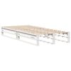 vidaXL Bed Frame without Mattress White 100x200 cm Solid Wood Pine