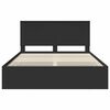 vidaXL Bed Frame with Drawer Black 150 x 200 cm Engineer Wood