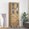 vidaXL Highboard Artisan Oak 69.5 x 34 x 180 cm Engineered Wood